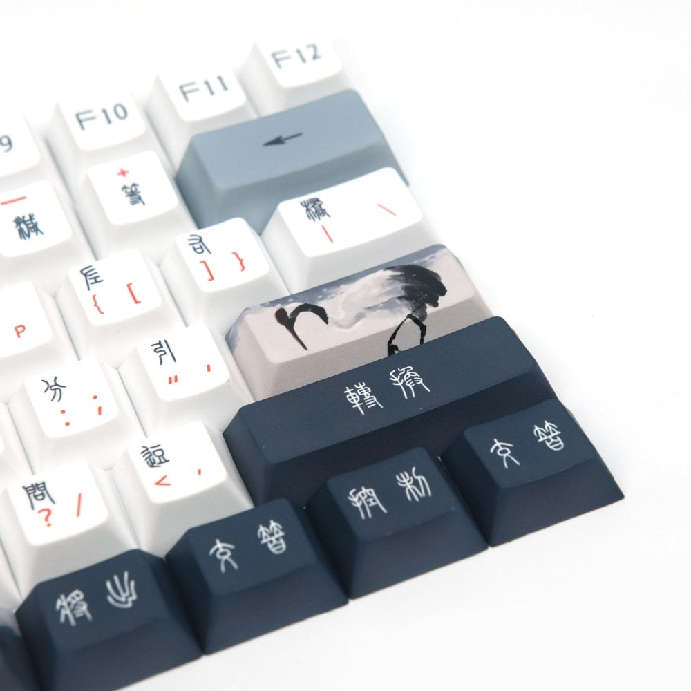 Red-Crowned Crane Keycaps