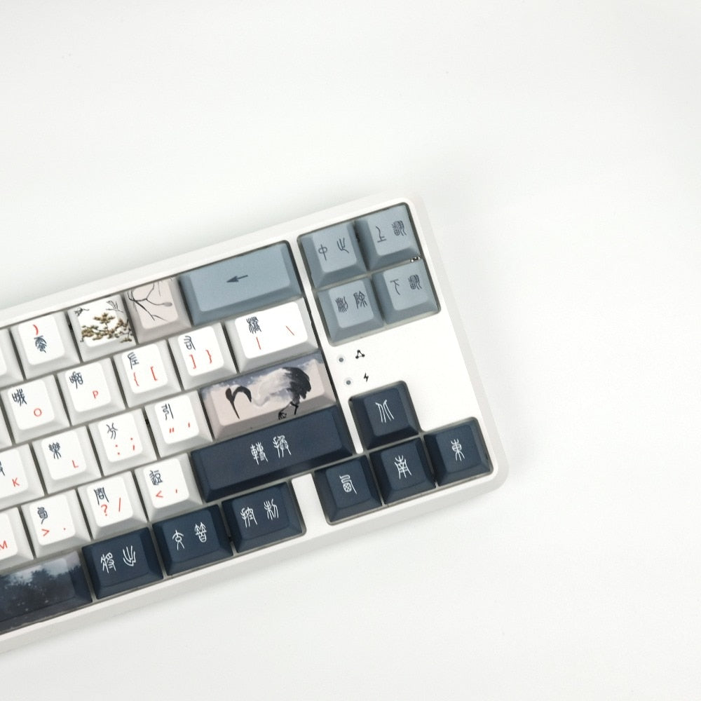 Red-Crowned Crane Keycaps