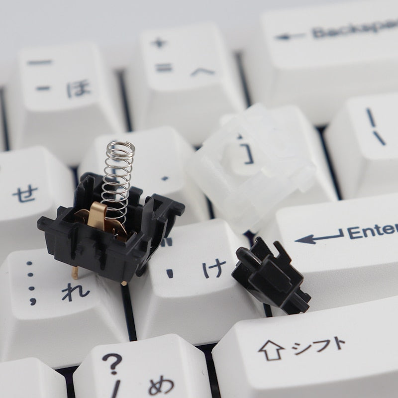 Gateron Switches Milky Top Black Bottom