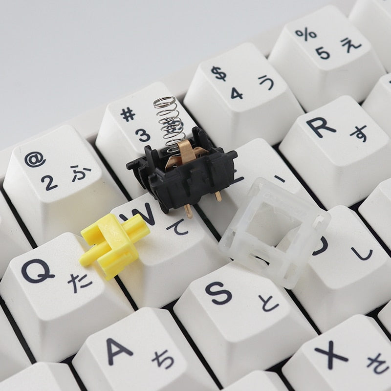 Gateron Switches Milky Top Black Bottom