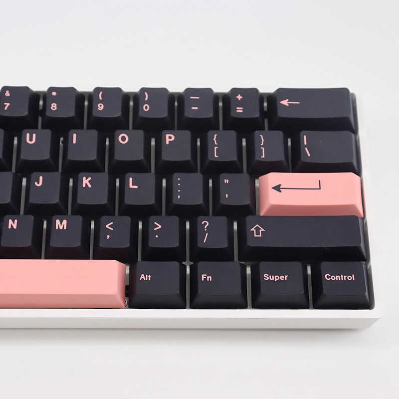 Black Pink Keycaps