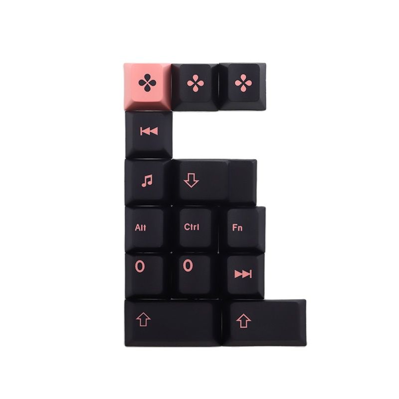 Black Pink Keycaps