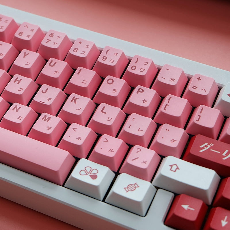 Honey Pink Keycaps Set