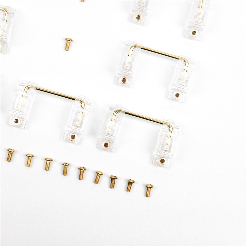 Transparent Gold-Plated Screw Stabilizer