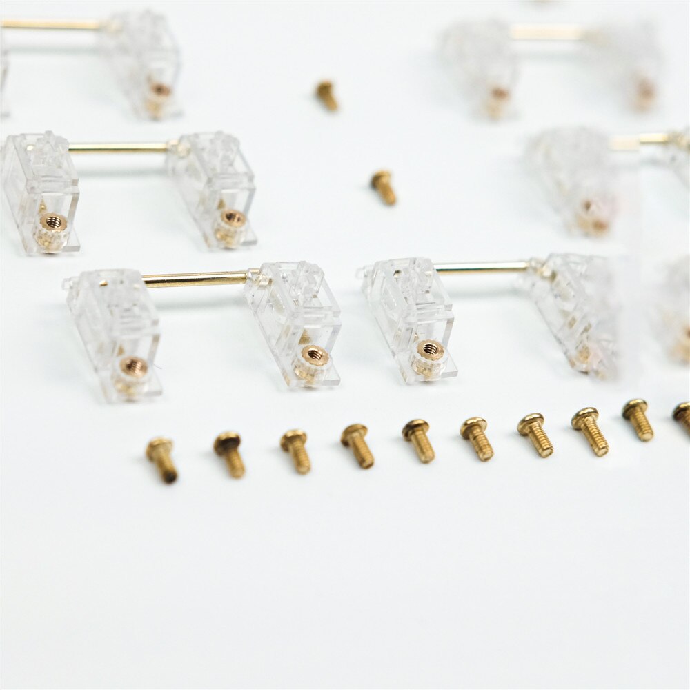 Transparent Gold-Plated Screw Stabilizer