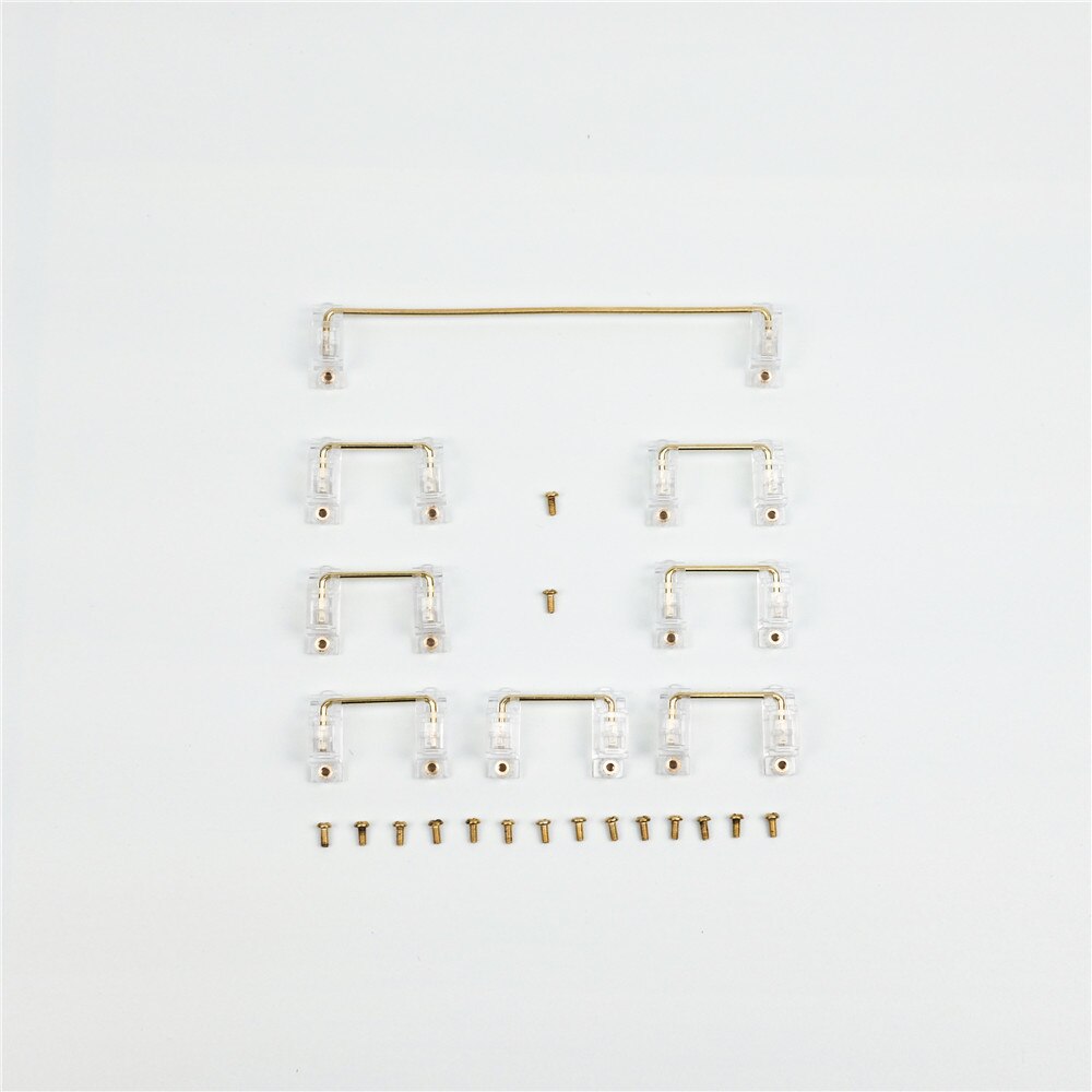 Transparent Gold-Plated Screw Stabilizer