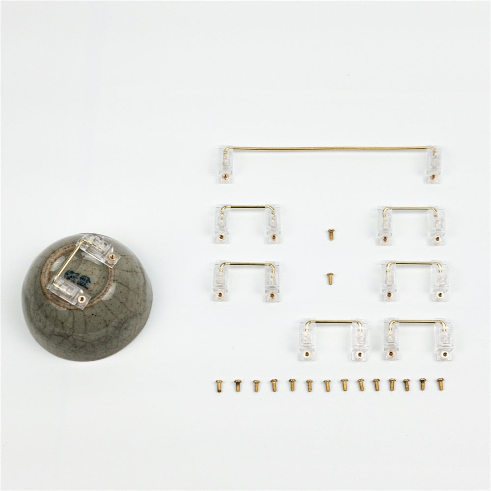 Transparent Gold-Plated Screw Stabilizer