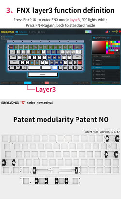 GK64X/XS Mechanical Keyboard Kit