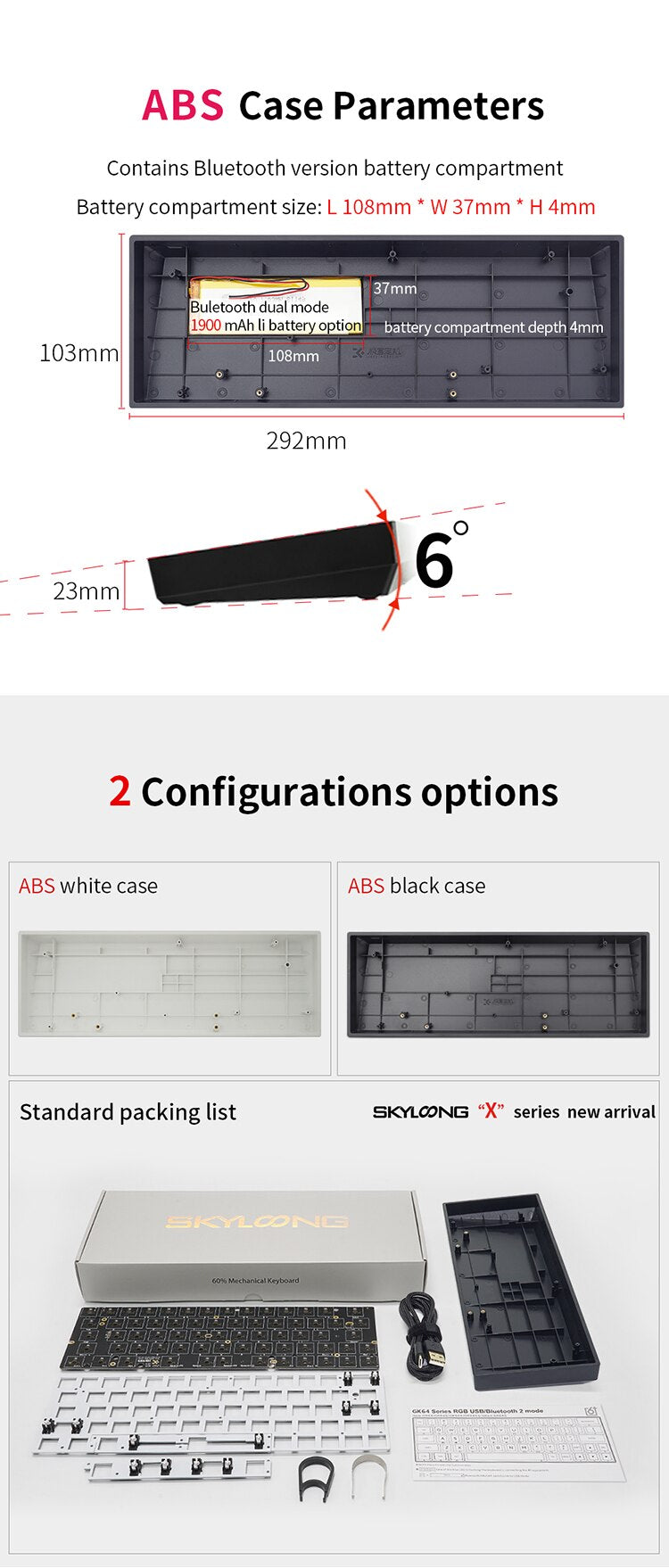 GK64X/XS Mechanical Keyboard Kit