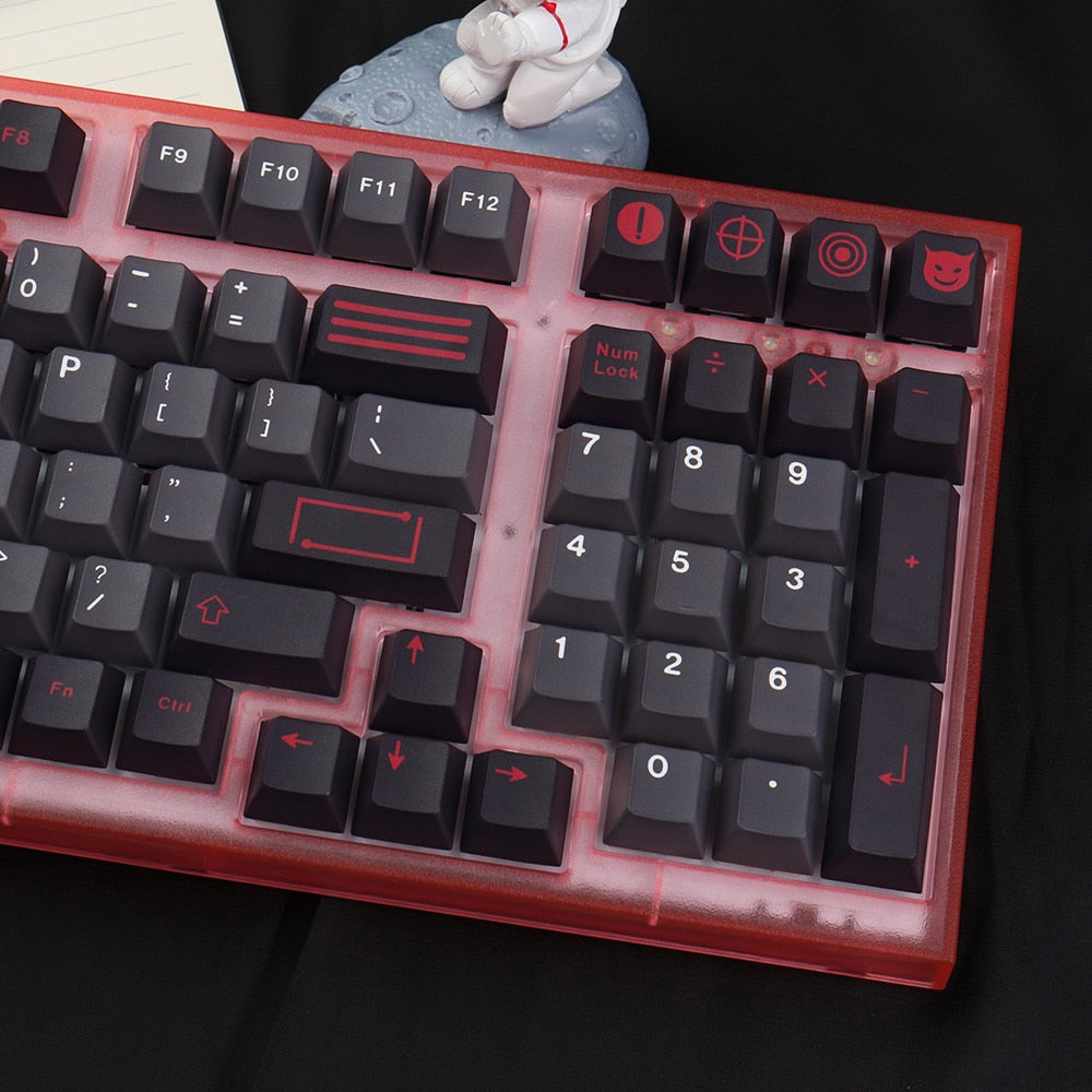 129 Keys PBT DYE-SUB  Evil Dolch Keycaps