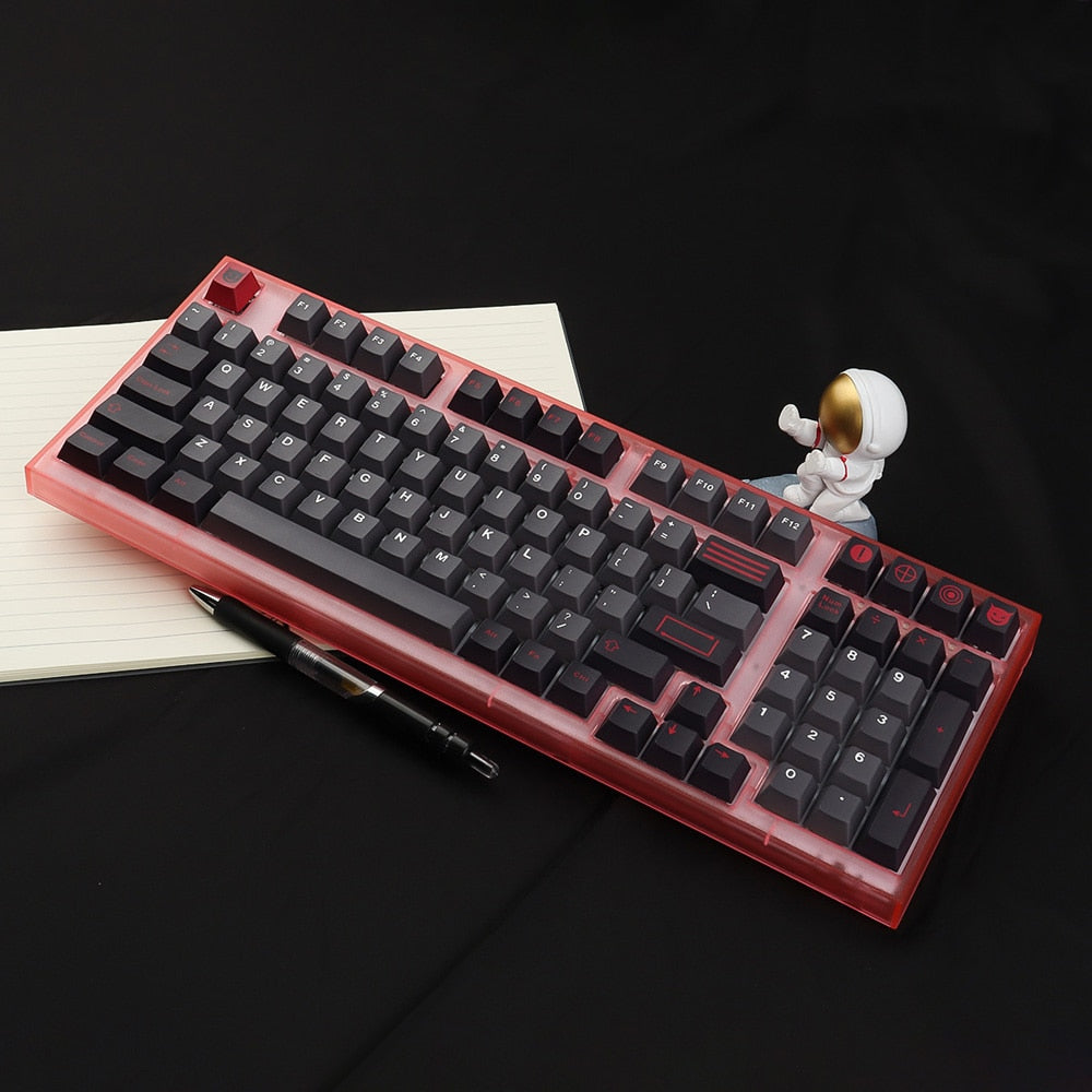 129 Keys PBT DYE-SUB  Evil Dolch Keycaps