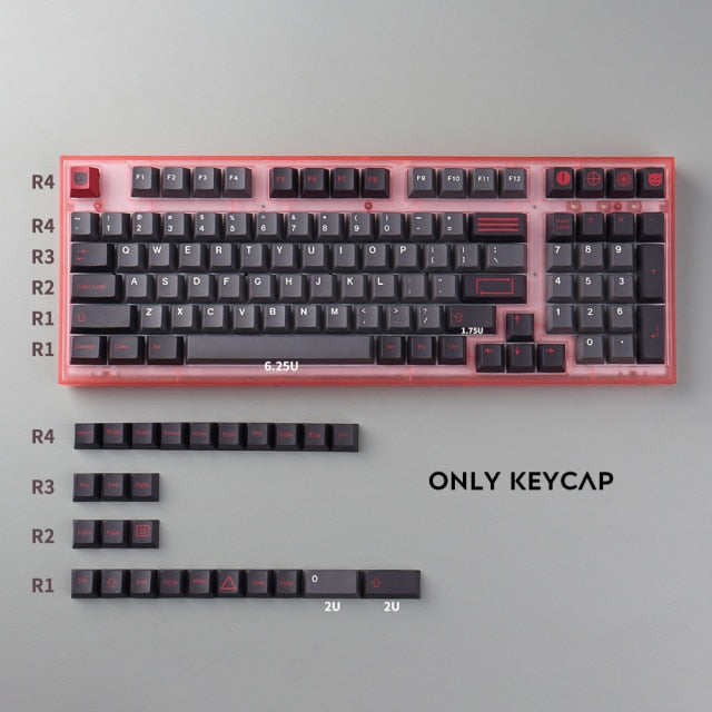 129 Keys PBT DYE-SUB  Evil Dolch Keycaps